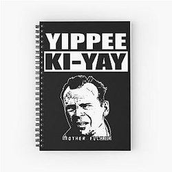 Bruce Willis Yippee Ki Way Spiral Notebook