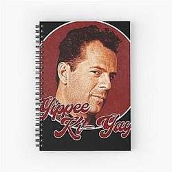 Bruce Willis Spiral Notebook