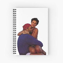 Demi Moore and Bruce Willis 1991 Spiral Notebook