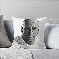 Bruce Willis Retires Throw Pillow