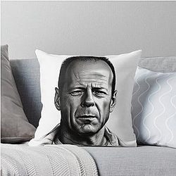 Bruce Willis Throw Pillow