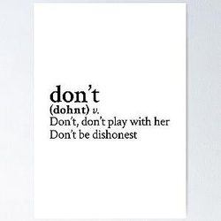 Don't by Bryson Tiller Stick The Song Poster RB1211