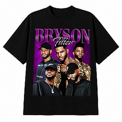 Purple Background Retro Bootleg LA 1905 Bryson Tiller T-Shirt