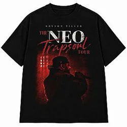 Red Glow The Neo TRAPSOUL 2026 DTNK2209 Bryson Tiller T-Shirt