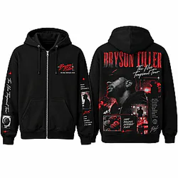 Dark Trapsoul Collage 3D Zipped Bryson Tiller Hoodie
