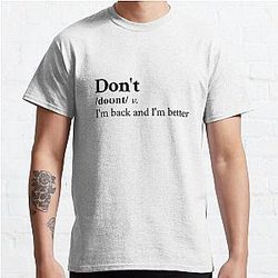 Bryson Tiller Aesthetic Motivational Hip Hop Quote Lyrics Classic T Shirt RB1412