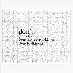 Don t by Bryson Tiller Stick The Song Jigsaw Puzzle RB1412