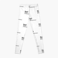 Bryson Tiller Aesthetic Motivational Hip Hop Quote Lyrics Leggings RB1412
