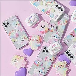 BT21 Anime Kpop Cartoon Rainbow Animals Mobile Phone Holder