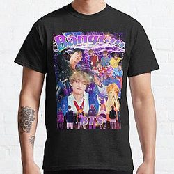 BT21 T-Shirts - BTS BANGTAN Vintage Sparkly Classic T-Shirt RB2103