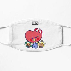 BT21 Face Masks - bt21 bts exclusive design 108  Flat Mask RB2103