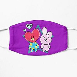 BT21 Face Masks - Bt21 Tata and Cooky Flat Mask RB2103