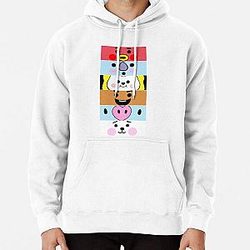 BT21 Hoodies - BT21 Character Faces Pullover Hoodie RB2103