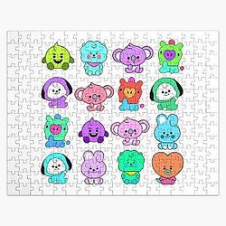 BT21 Puzzles - Colourful BT21 Character Pattern Style Jigsaw Puzzle RB2103
