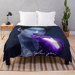 BT21 Blanket - V I purple you BTS Kpop Throw Blanket RB2103