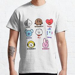 BT21 T-Shirts - BT21 Members Names Classic T-Shirt RB2103