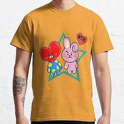 BT21 T-Shirts - Bt21 Tata and Cooky Classic T-Shirt RB2103