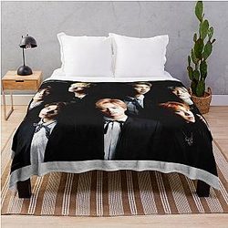 BTS Group Photo Throw Blanket