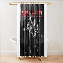 K-pop Band BTS Comeback Shower Curtain