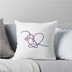 BTS Love Yourself Pride Heart Throw Pillow