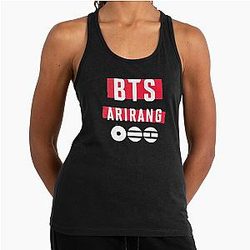 BTS Arrr Absolute Black Racerback Tank Top