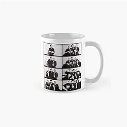 BTS Black and White Photobooth Collage Classic K-pop Mug