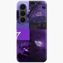 BTS OT7 Purple Aesthetic Samsung Galaxy Soft Case