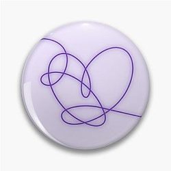 BTS Love Yourself Answer Album Design Heart Pin