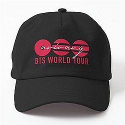 BTS Arirang red and white BTS World Tour 2026 Dad Hat