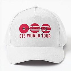 BTS ARIRANG red and black BTS World Tour 2026 Baseball Cap
