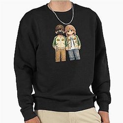 BTS Couple cartoon - Kim Taehyung - Jungkook Pullover Sweatshirt