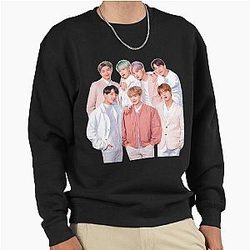 Ultimate Korean Hip Hop BTS Army Watercolor Effect Design Pullover Sweatshirt