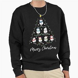 BTS BT21 Christmas Sweatshirt Bangtan Sweater shirt Kpop Holiday Merch Jin Jhope Jungkook RM Suga Gift for Army Girlfriend Mom Gift Merry Christmas Pullover Sweatshirt
