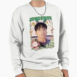 BTS Jung Kook Christmas Collage Festive Holiday Edition Merry Christmas Pullover Sweatshirt