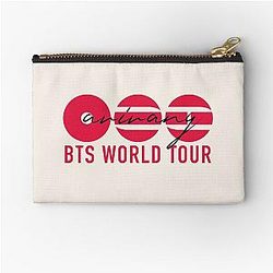 BTS ARIRANG - Red and Black BTS World Tour 2026 Zipper Pouch