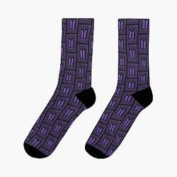 3D Purple BTS Socks