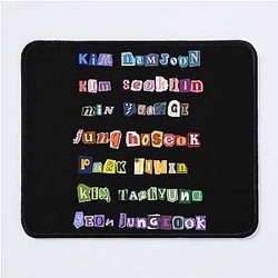 BTS Members Name Mouse Pad