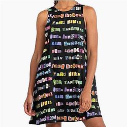 BTS Members Names Linen Dress