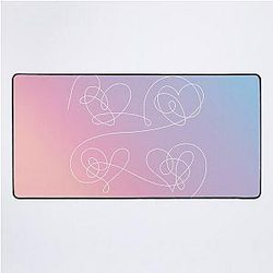 BTS Love Yourself Hearts Perfect Tapestry Desk Mat