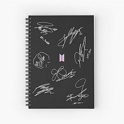 BTS Signature Spiral Notebook