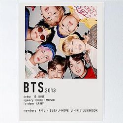 BTS Alternate Minimalist Poster