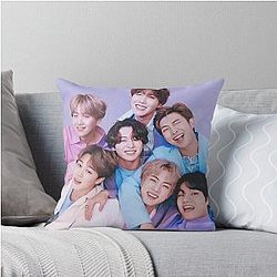 Vintage BTS Throw Pillow