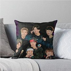 BTS 7 Throw Pillow