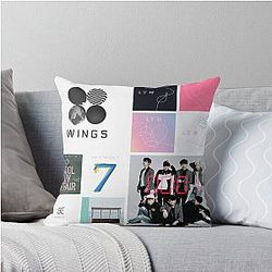BTS Album Collage Pillow