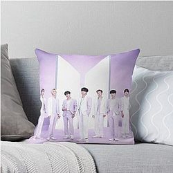 BTS The Best All Members Throw Pillow