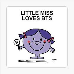 Little Miss Loves BTS Stickers