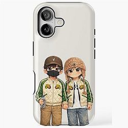 BTS Taekook Cartoon - Kim Taehyung - Jungkook iPhone Tough Case
