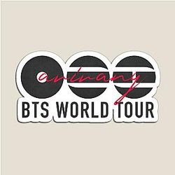 BTS Arirang - Black and Red BTS World Tour 2026 Magnet