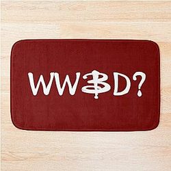 What Would Buffy Do? WWBD, Buffy the Vampire Slayer, BtVS Joss Whedon, Giles, Willow Xander Anya, Grr Argh Bath Mat