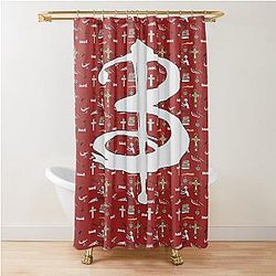 buffy pattern Shower Curtain